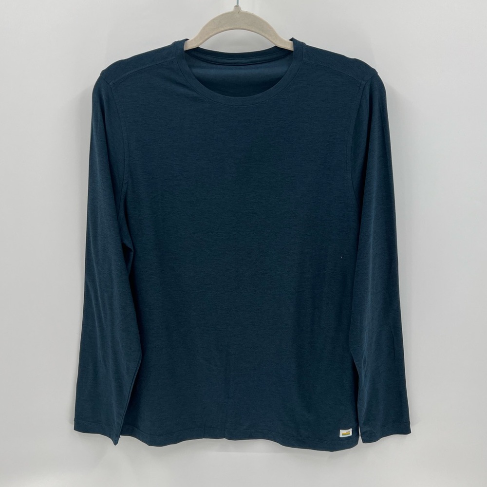 Vuori Strato Tech tee Navy Blue LS